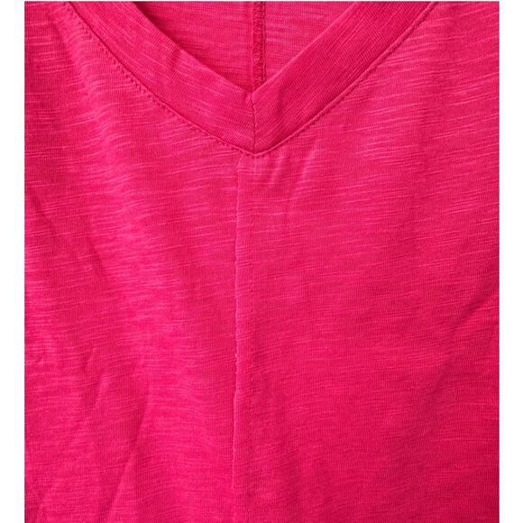 Laurel V-Neck Oversized Exposed Seam Long Sleeve Boho T-Shirt NWOT WOMEN'S - Picture 5 of 8